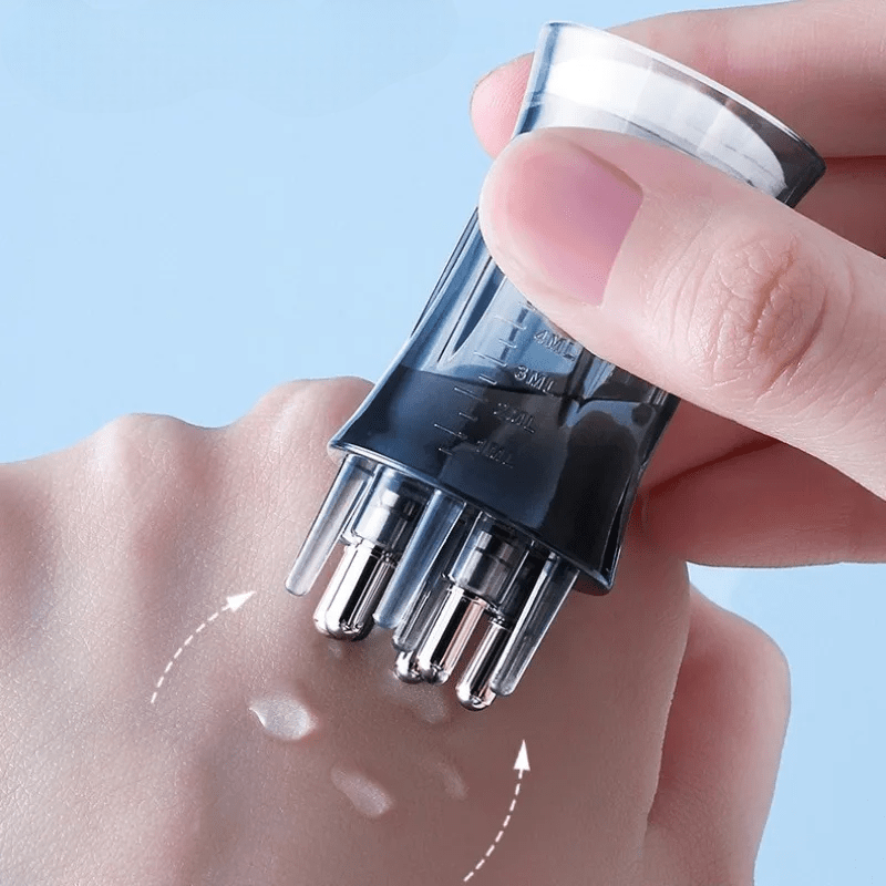 Applicateur d'Huile pour Cheveux - HairFlow™ - Bleu - Cheveux chic naturels